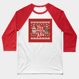 Ugly Christmas sweater for couples Baseball T-Shirt